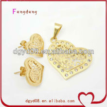 Moda jóias de coração de aço inoxidável para mulheres fornecedor